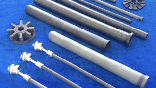 si3n4 ซิลิคอนไนไตรด ซีรามิก Integrated Heater Protection Tube ในอุตสาหกรรมอลูมิเนียม