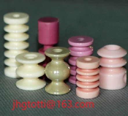 ชิ้นส่วนเครื่องจักรสิ่งทอ Alumina Ceramic Wire Guide ลูกกลิ้งสิ่งทอเซรามิก